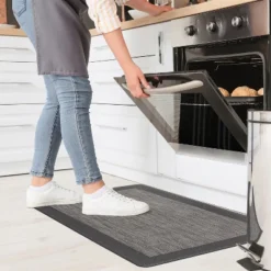 World Rug Gallery Textline Bordered Anti-Fatigue Standing Mat -Safavieh Store GUEST 307f82c5 116f 4b51 a590 4bf36df07b75