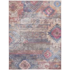 Nicole Curtis Machine Washable Distressed Southwestern Indoor Rug -Safavieh Store GUEST 3198a931 d7b4 4d1d 9ded 5e6741afb921