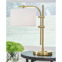 Baronvale Metal Accent Table Lamp Brass - Signature Design By Ashley