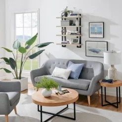 36" X 28.4" 4 Tier Floating Bracket Wall Shelf Unit - Danya B. -Safavieh Store GUEST 32b4afa6 da43 4ec4 9dce 9b024a522118