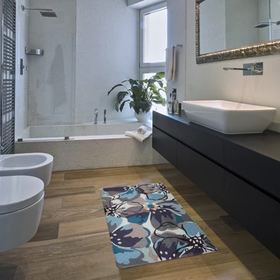 World Rug Gallery Modern Large Floral Anti Fatigue Standing Mat 9 World Rug Gallery Modern Large Floral Anti Fatigue Standing Mat - Image 7