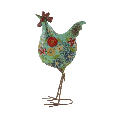17" X 10" Eclectic Metal Birds Garden Sculpture - Olivia & May 8 17" X 10" Eclectic Metal Birds Garden Sculpture - Olivia & May - Image 6