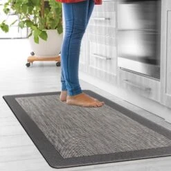 World Rug Gallery Textline Bordered Anti-Fatigue Standing Mat -Safavieh Store GUEST 380c92c0 8c65 466f 8c93 7aa9d109d2df