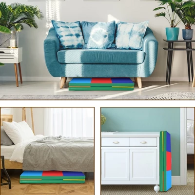 Costway 58'' Toddler Foam Play Mat Baby Folding Activity Floor Mat Home School Daycare 8 Costway 58'' Toddler Foam Play Mat Baby Folding Activity Floor Mat Home School Daycare - Image 6