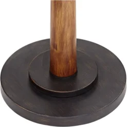 Franklin Iron Works Modern Mid Century Farmhouse Rustic Floor Lamp 64" Tall Bronze Cherry Wood Metal Cream Double Drum Shade For Living Room Reading -Safavieh Store GUEST 3884ac6a f246 476f 8ee3 369432b803c2