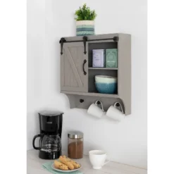 18" X 8" X 20" Decorative Farmhouse Cabinet With Barn Door And 3 Knobs Gray - Kate & Laurel All Things Decor 11 18" X 8" X 20" Decorative Farmhouse Cabinet With Barn Door And 3 Knobs Gray - Kate & Laurel All Things Decor -Safavieh Store GUEST 390a18b9 0fcc 4d8e 81e6 fb39ecf92b9d