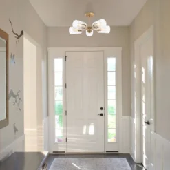 21.5" LED 5-Light Jaynie Industrial Iron Cylinder Pendant Gold/Clear - JONATHAN Y -Safavieh Store GUEST 392ada97 4bb0 401c b51a 063c1daecdee