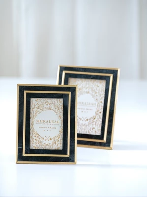 Shiraleah Black And Gold Roma 4" X 6" Picture Frame 4 Shiraleah Black And Gold Roma 4" X 6" Picture Frame - Image 2
