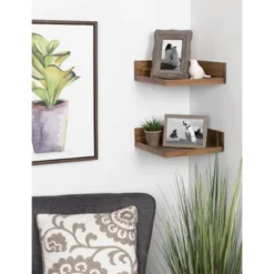 4.5" X 2.2" 2pk Levie Floating Corner Wooden Wall Shelf Set - Kate & Laurel All Things Decor 9 4.5" X 2.2" 2pk Levie Floating Corner Wooden Wall Shelf Set - Kate & Laurel All Things Decor -Safavieh Store GUEST 3c9a21d8 b733 4276 8e8b 8e2c71e923e6