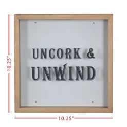 "Uncork & Unwind" Wooden Cork Holder Shadow Box - Foreside Home & Garden 11 "Uncork & Unwind" Wooden Cork Holder Shadow Box - Foreside Home & Garden -Safavieh Store GUEST 3d38ffff 2d4a 4be0 993b 4aec68ab4ffa
