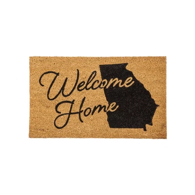 Evergreen Indoor Outdoor Natural Coir Doormat Georgia 1'4"x2'4" Multicolored 3 Evergreen Indoor Outdoor Natural Coir Doormat Georgia 1'4"x2'4" Multicolored