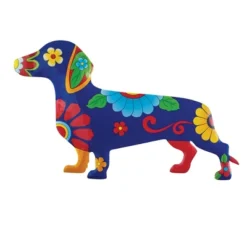 Collections Etc Colorful Metal Floral Dog Outdoor Wall Art -Safavieh Store GUEST 3e04e018 f7c9 4297 97d5 c289d80a765f