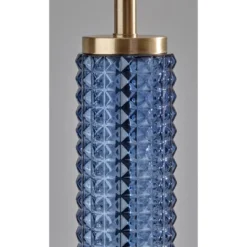 Glass Delilah Floor Lamp Antique Brass/Blue - Adesso 12 Glass Delilah Floor Lamp Antique Brass/Blue - Adesso -Safavieh Store GUEST 405a4071 94a6 4cdf b4c5 32ee50882f73