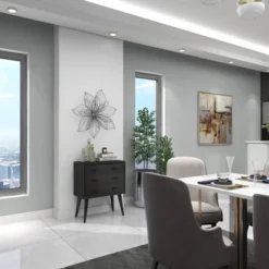 Modern Metal Floral 3D Wire Wall Decor With Crystal Embellishments Black - Olivia & May -Safavieh Store GUEST 41383433 538a 418a b5c6 09a7059d4171