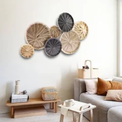 LuxenHome Multi-Color Sand Dollar 47.5" W X 27.5" H Metal Wall Decor -Safavieh Store GUEST 435cac6b f222 4f53 b399 168f05c7b4b5
