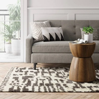 Jutland Geo Moroccan Hand Tufted Shag Area Rug Gray - Project 62™ 3 Jutland Geo Moroccan Hand Tufted Shag Area Rug Gray - Project 62™