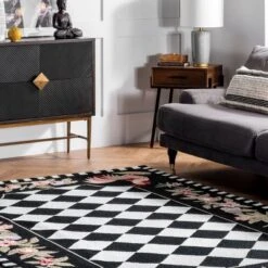 Angla Rooster Kitchen Area Rug Black - NuLOOM -Safavieh Store GUEST 462aaaff 8199 4a16 b79d f3fa37125605