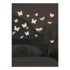 Butterflies And Dragonflies Glow In The Dark Wall Decal White - RoomMates -Safavieh Store GUEST 4660af68 1c19 4907 b9eb 632c57c843e4