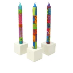Global Crafts Unscented Hand-Painted Dinner Candles, Boxed Set Of 3 -Safavieh Store GUEST 47580feb 6e9d 4fec 9b07 c28b85c8c3e4