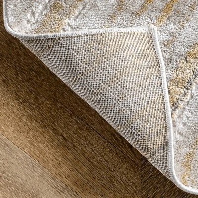 6'7"x9' Amaya Abstract Area Rug Gold - NuLOOM 4 6'7"x9' Amaya Abstract Area Rug Gold - NuLOOM - Image 2