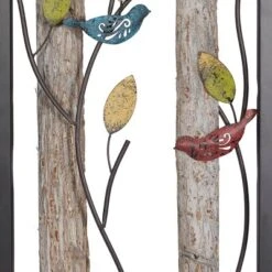 Set Of 2 Metal Bird Wall Decors With Real Wood Detailing Black - Olivia & May -Safavieh Store GUEST 48377f40 181e 4f63 9c68 6c618b2baee5