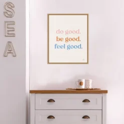 16" X 20" Do Good By Laura Marshall Framed Canvas Wall Art Light Brown - Amanti Art -Safavieh Store GUEST 48af799a bcb8 44d3 9374 810013709c64