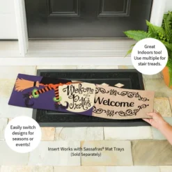 Evergreen Welcome My Pretties Sassafras Indoor Outdoor Switch Doormat 1'10"x10" Purple 8 Evergreen Welcome My Pretties Sassafras Indoor Outdoor Switch Doormat 1'10"x10" Purple -Safavieh Store GUEST 4a0d2270 8bfd 4bea aebf 6f30029bc6e7