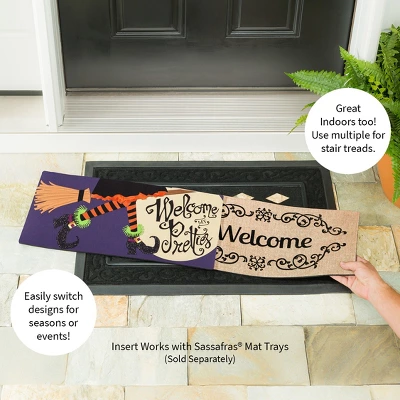 Evergreen Welcome My Pretties Sassafras Indoor Outdoor Switch Doormat 1'10"x10" Purple 5 Evergreen Welcome My Pretties Sassafras Indoor Outdoor Switch Doormat 1'10"x10" Purple - Image 3