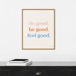 16" X 20" Do Good By Laura Marshall Framed Canvas Wall Art Light Brown - Amanti Art -Safavieh Store GUEST 4c9f2c94 8fbf 43e4 82e0 88c8203493b2
