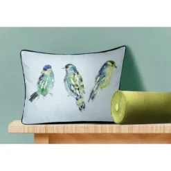 14"x24" Oversized Ribbon Embroidered Blue Birds Lumbar Throw Pillow Light Blue - Edie@Home 13 14"x24" Oversized Ribbon Embroidered Blue Birds Lumbar Throw Pillow Light Blue - Edie@Home -Safavieh Store GUEST 4d07a15d ddde 448a 910a 0ae63f1e0f37