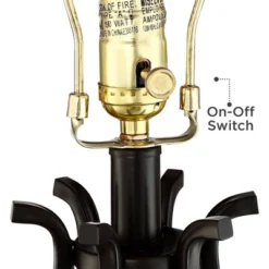 Regency Hill Hadley Industrial Table Lamps Set Of 2 26" High Bronze With AC Power Outlet Ivory Pleat Shade For Bedroom Living Room Bedside Office Desk -Safavieh Store GUEST 4d0a35a7 6a3c 43d6 b614 70d99d0f310e