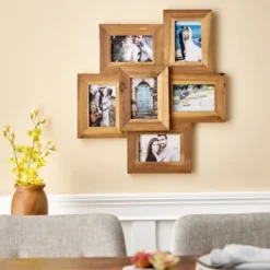 Studio Decor 6-Opening Decorative Rustic Natural Wood 4" X 6" Hanging Collage Picture Frame For Entryway, Stairway, Office, And Living Room (3 Pack) -Safavieh Store GUEST 4de8f25d 1468 4312 b6b5 f0b8e7fd39b7