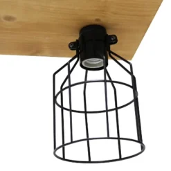 4-Light Wood Beam Pendant Brown - Lalia Home -Safavieh Store GUEST 4e363262 0861 470c a08c ae38022e18dc