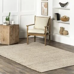 NuLOOM Handwoven Solid Elfriede Area Rug