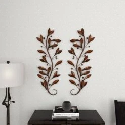 Metal Leaf Wall Decor Set Of 2 Brown - Olivia & May 20 Metal Leaf Wall Decor Set Of 2 Brown - Olivia & May -Safavieh Store GUEST 4f36c37a 1b03 427e 9656 1b07456da71f