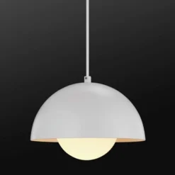 1-Light Amelia Plug-In Pendant With Glass Shade Matte White - Globe Electric -Safavieh Store GUEST 4f88bbb4 fc26 4665 b03e 83b71dec3a6e