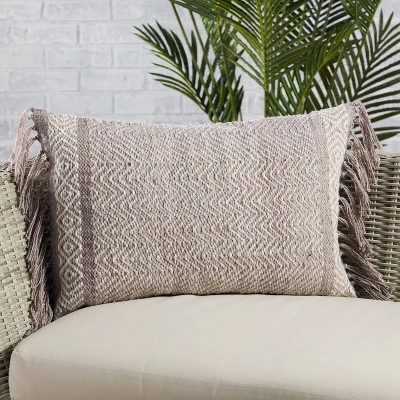 16"x24" Oversized Indoor & Outdoor Vibe By Iker Chevron Lumbar Throw Pillow Cover - Jaipur Living 5 16"x24" Oversized Indoor & Outdoor Vibe By Iker Chevron Lumbar Throw Pillow Cover - Jaipur Living - Image 3