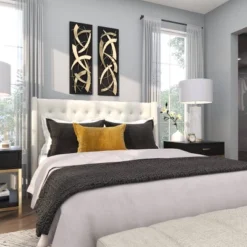 Set Of 2 Metal Abstract Dimensional Wall Decors With Wood Backing Gold - Olivia & May -Safavieh Store GUEST 52cc2be2 d142 4d5d 9da0 0690384c233e