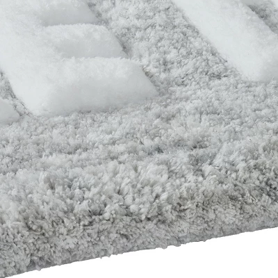 Kate Aurora Dorm Basics "Take It Off" Gray Typography Soft Tufted Oversized Bath Rug Runner - 2'x5' 6 Kate Aurora Dorm Basics "Take It Off" Gray Typography Soft Tufted Oversized Bath Rug Runner - 2'x5' - Image 4