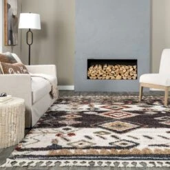NuLOOM Southwestern Rosemarie Moroccan Tassel Shag Area Rug 16 NuLOOM Southwestern Rosemarie Moroccan Tassel Shag Area Rug -Safavieh Store GUEST 53095a25 e15e 425e ab48 136839fe6fe8