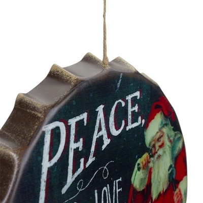 Northlight 11.75" Red And White Peace, Joy And Love Christmas Wall Decor 4 Northlight 11.75" Red And White Peace, Joy And Love Christmas Wall Decor - Image 2