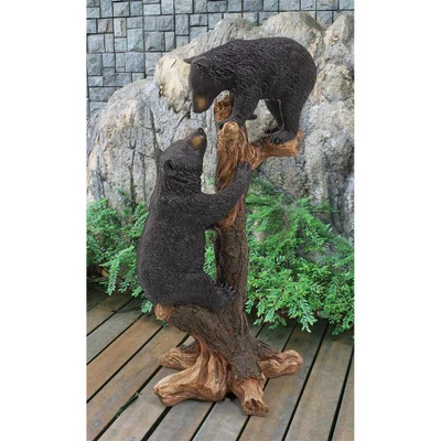 Design Toscano Climbing Cubs Black Bear Statue - Black 2 Design Toscano Climbing Cubs Black Bear Statue - Black