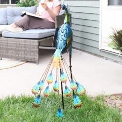 Sunnydaze Decor Sunnydaze Metal Peacock Outdoor Garden Yard Art Statue Sculpture - 34" -Safavieh Store GUEST 53983fef f34f 4739 9022 6a6d7a0d23eb