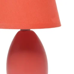 9.45" 2pk Petite Ceramic Oblong Bedside Table Desk Lamps With Matching Tapered Drum Shade Orange - Creekwood Home 16 9.45" 2pk Petite Ceramic Oblong Bedside Table Desk Lamps With Matching Tapered Drum Shade Orange - Creekwood Home -Safavieh Store GUEST 570b7494 2445 47c9 98cf 9ce213140af8