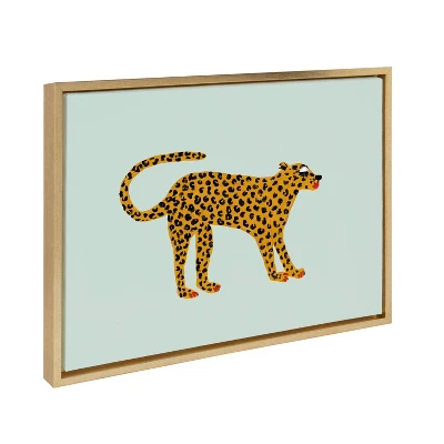 18" X 24" Sylvie Glam Cat By Bouffants And Broken Hearts Framed Wall Canvas Gold - Kate & Laurel All Things Decor 3 18" X 24" Sylvie Glam Cat By Bouffants And Broken Hearts Framed Wall Canvas Gold - Kate & Laurel All Things Decor