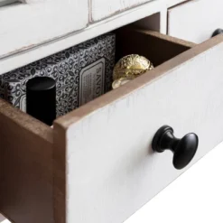 21" X 6" X 20" Hutchins Decorative Rustic Wood Wall Cabinet White - Kate & Laurel All Things Decor -Safavieh Store GUEST 58f1e2bd 6df2 418e 8a4e 1ab323982e18