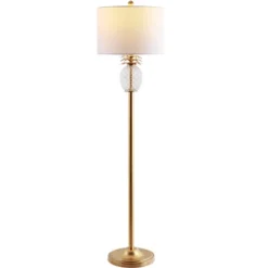 Elza Floor Lamp - Gold Leaf/Clear - Safavieh -Safavieh Store GUEST 5c74fec0 edca 4c04 93d4 c029a35949f2