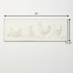 Sullivans Distressed Raised Chicken Art 12.25"H White -Safavieh Store GUEST 5c7a89af 0024 49af b006 14b5dce173a8