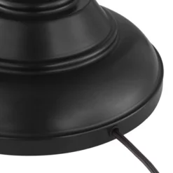 Franklin Iron Works Annie Rustic Floor Lamp With Black Riser 67 1/2" Tall Bronze Iron Scroll Cream Hardback Drum Shade For Living Room Bedroom Office -Safavieh Store GUEST 5d0037a0 2b59 4574 9835 1b73a8b41a20