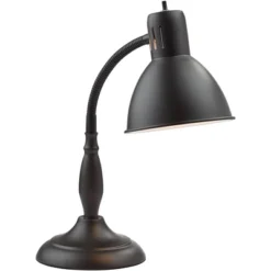 360 Lighting Breck Desk Table Lamp 17" High Dark Bronze Metal Adjustable Gooseneck Arm For Bedroom Bedside Nightstand Office Kids Family House Home -Safavieh Store GUEST 624663d3 c42b 4453 8b91 3678ebcbaf18